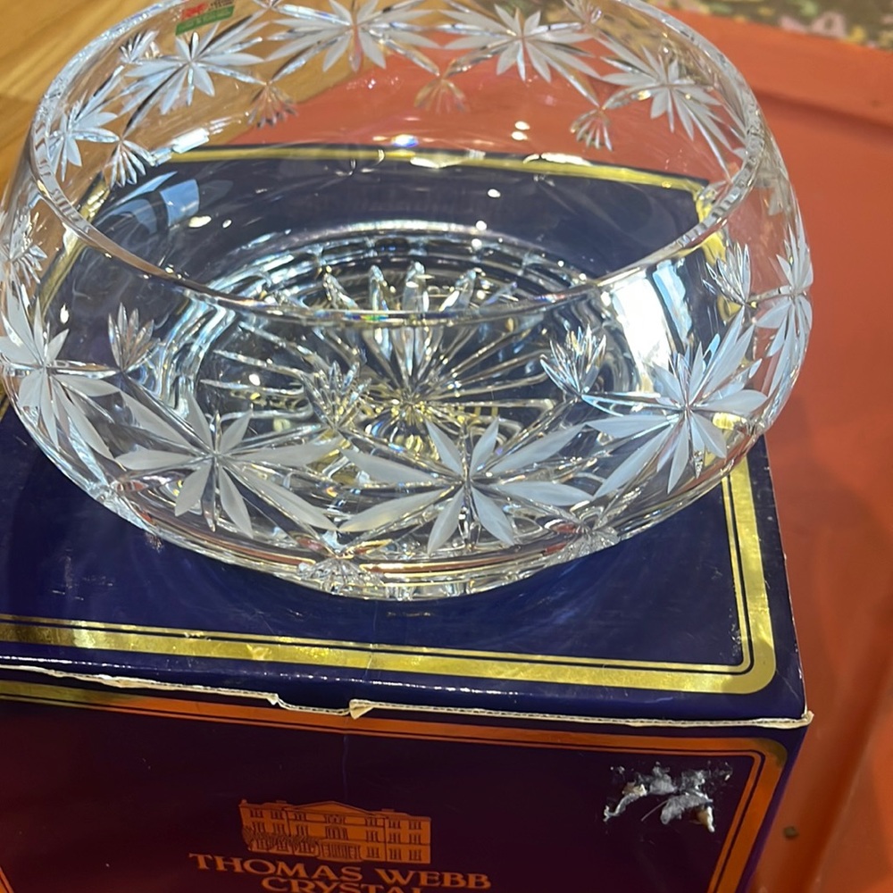 Thomas Webb crystal bowl